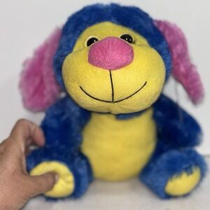 Kellytoy Blue And Pink Plush‎ Dog Stuffed Animal 14" ages 3+ 2017